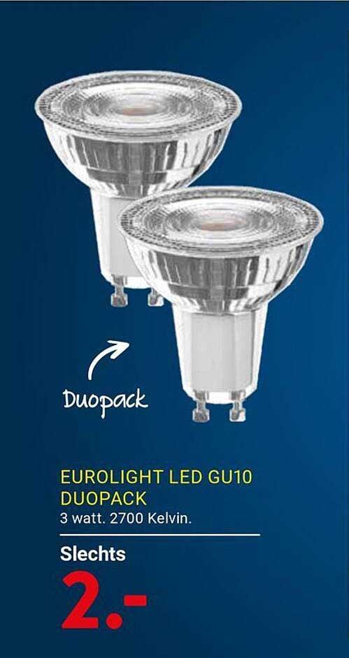EUROLIGHT LED GU10 DUOPACK