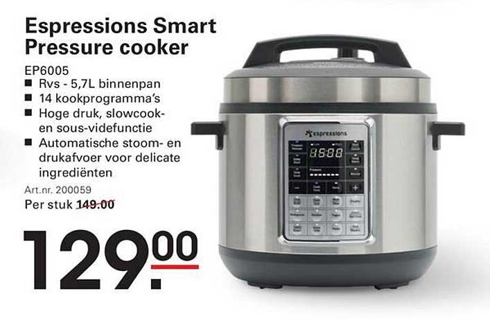 Expressions Smart Pressure cooker