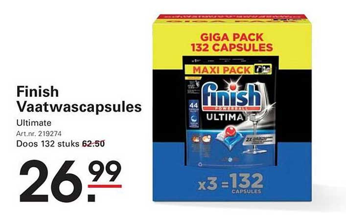 Finish Vaatwascapsules Ultimate