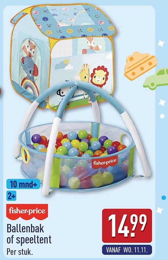 fisher-price Ballenbak of speeltent Per stuk.
