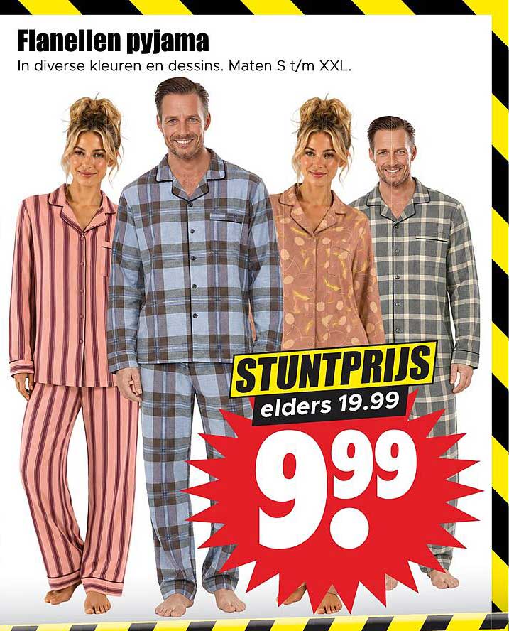 Flanellen pyjama
