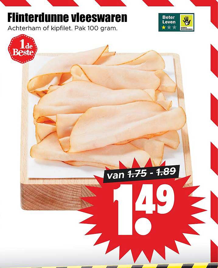 Flinterdunne vleeswaren