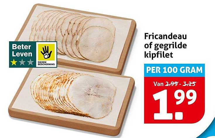 Fricandeau of gegrilde kipfilet