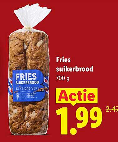 Fries suikerbrood 700 g Actie