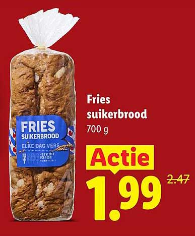 Fries suikerbrood 700 g Actie