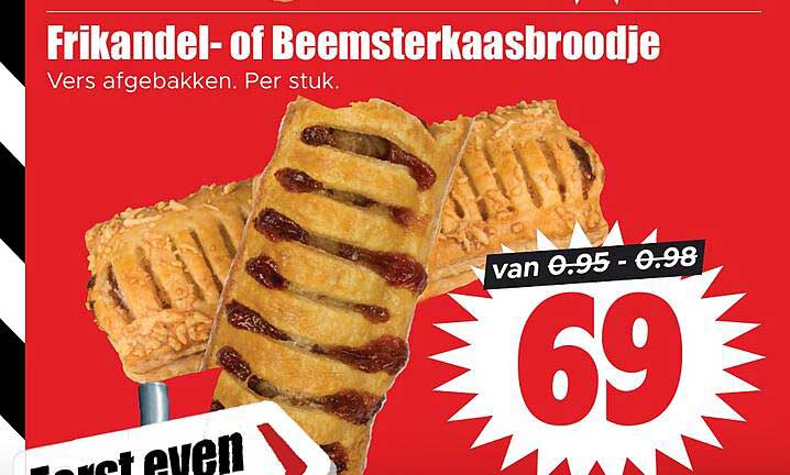 Frikandel- of Beemsterkaasbroodje