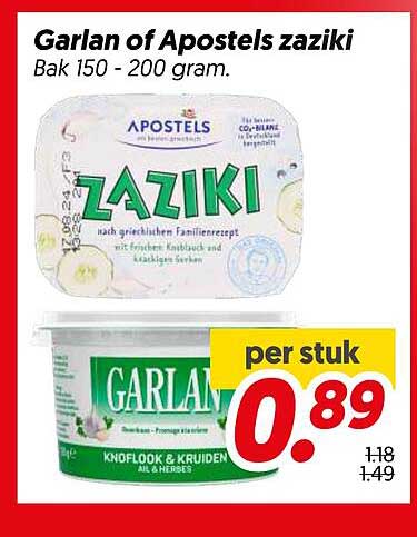 Garlan of Apostels zaziki Bak 150 - 200 gram.
