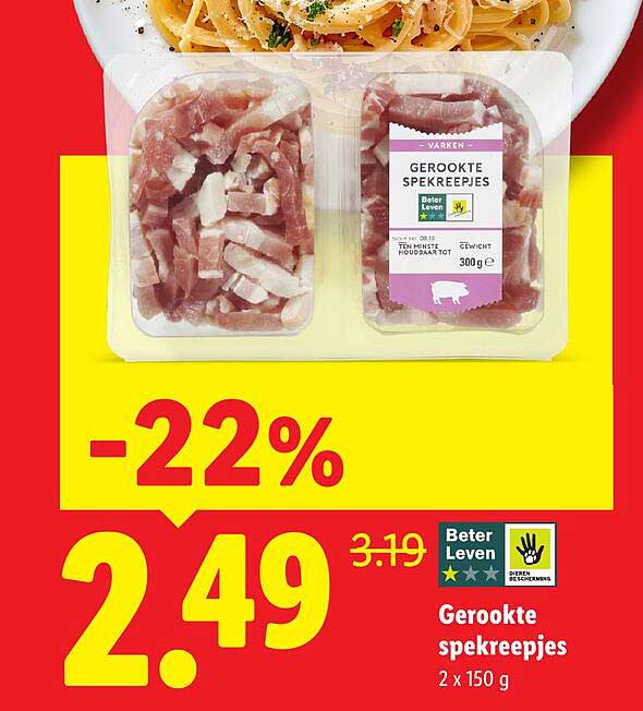 Gerookte spekreepjes