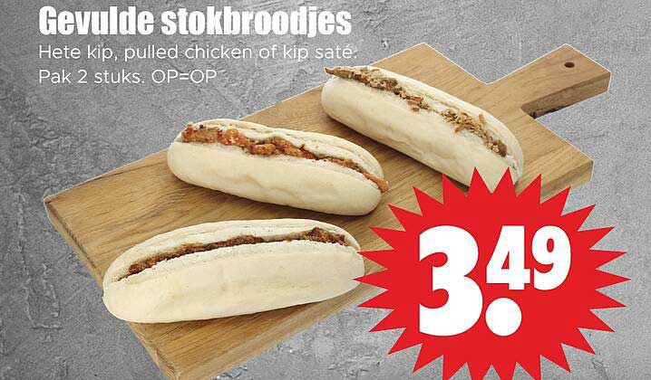 Gevulde stokbroodjes