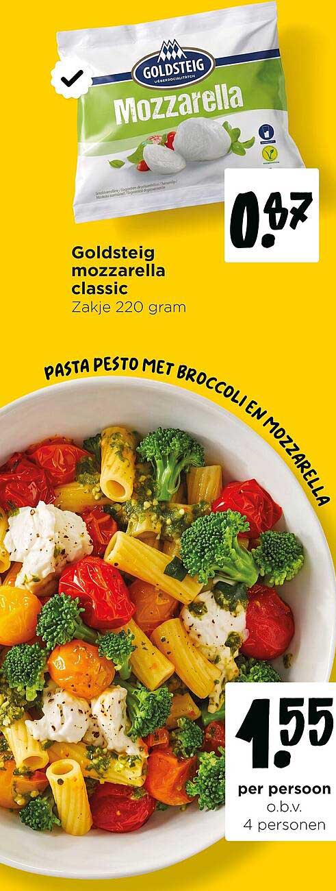 Goldsteig mozzarella classic Zakje 220 gram