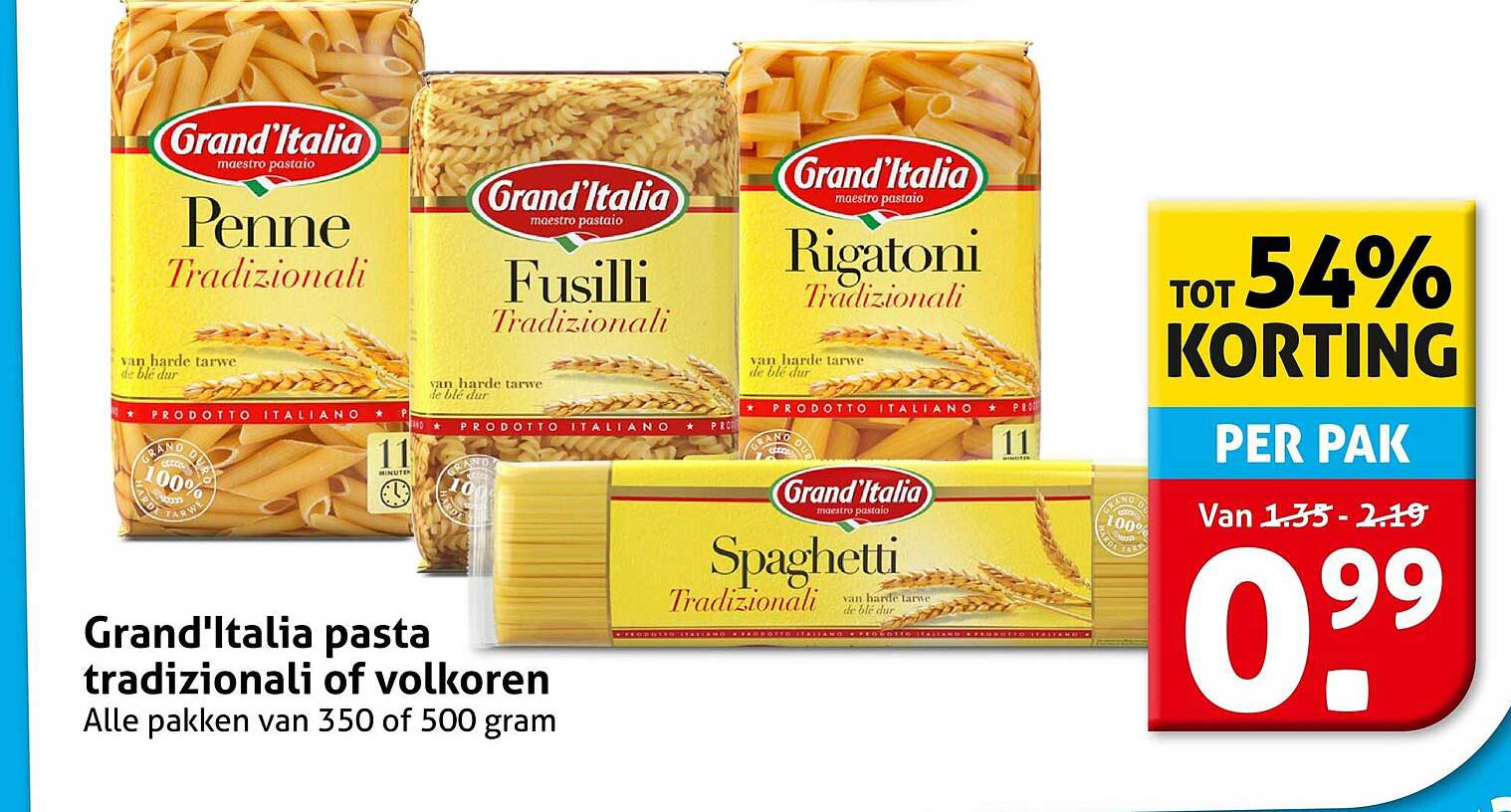 Grand'Italia pasta traditionali of volkoren