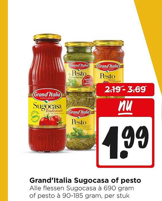 Grand’italia Sugocasa of pesto