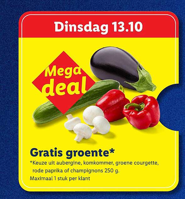 Gratis groente*