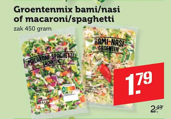 Groentenmix bami/nasi of macaroni/spaghetti