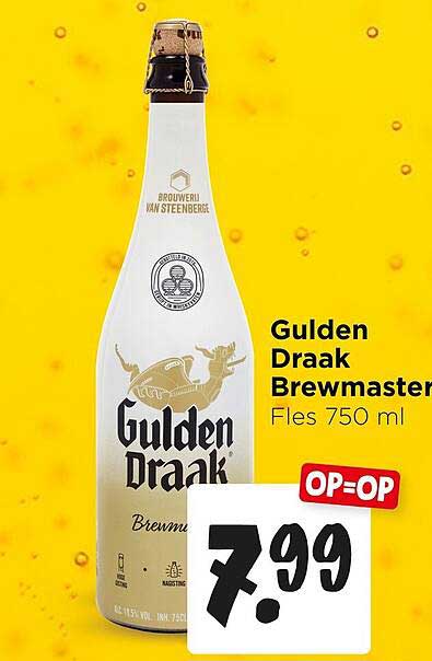 Gulden Draak Brewmaster Fles 750 ml OP=OP