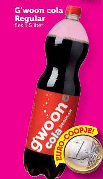G'woon cola Regular fles 1,5 liter