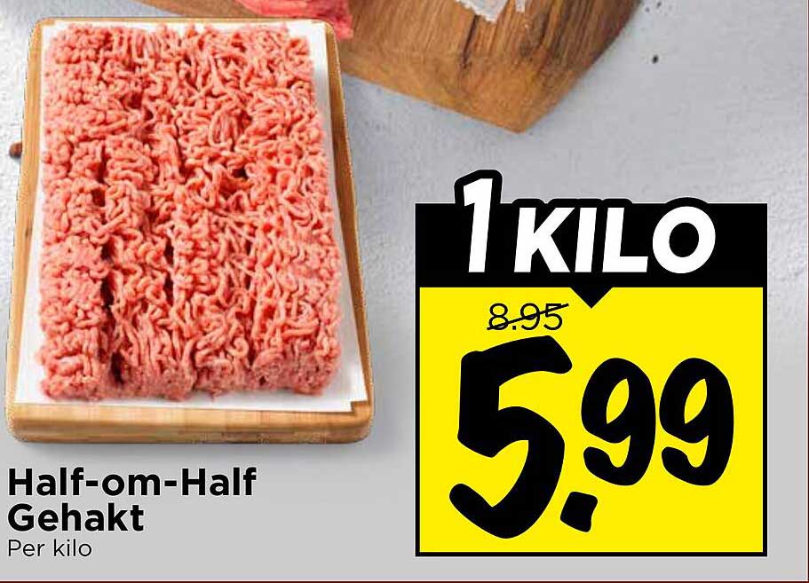 Half-om-Half Gehakt 1 kilo