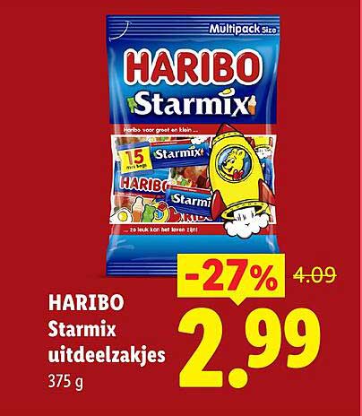 HARIBO Starmix uitdeelzakjes
