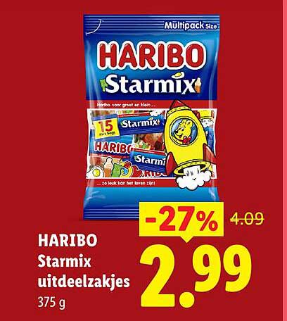 HARIBO Starmix uitdeelzakjes