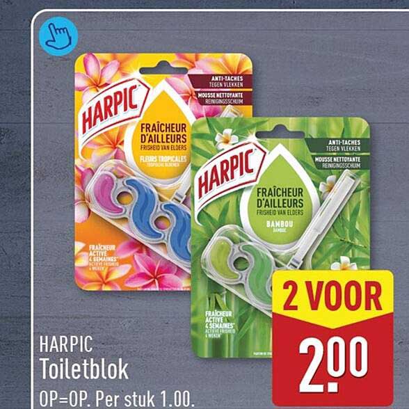 HARPIC Toiletblok OP=OP. Per stuk 1.00. 2 VOOR