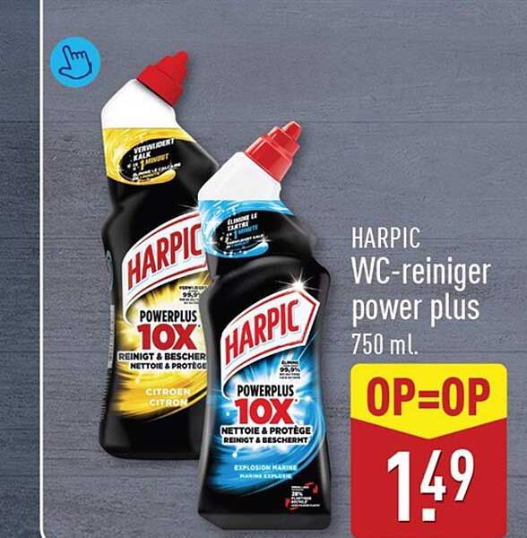HARPIC WC-reiniger power plus 750 ml. OP=OP