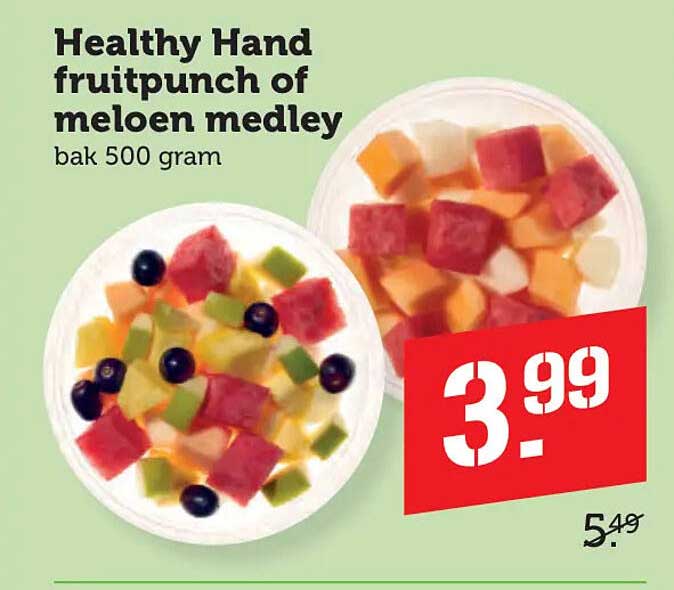 Healthy Hand fruitpunch of meloen medley bak 500 gram