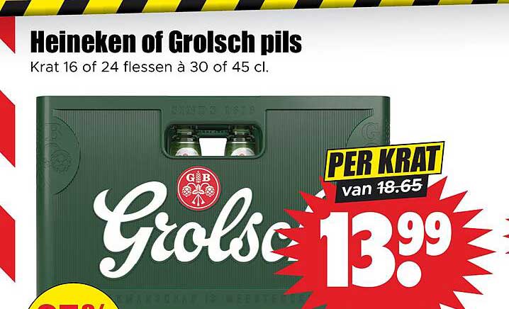 Heineken of Grolsch pils