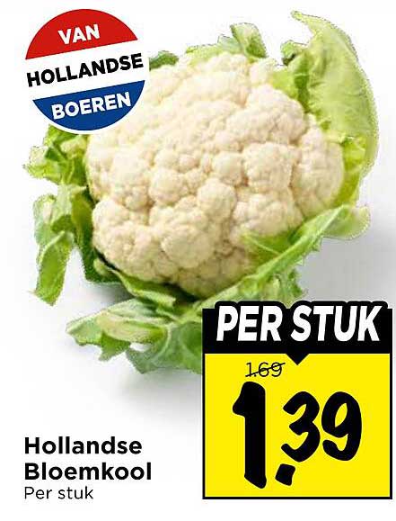 Hollandse Bloemkool Per stuk