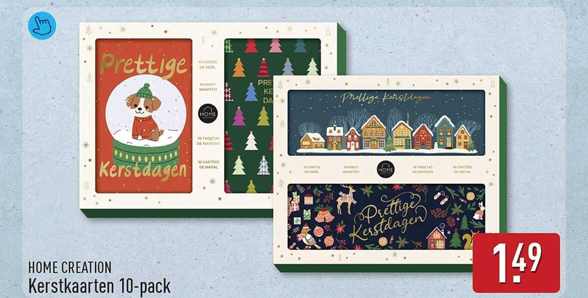 HOME CREATION Kerstkaarten 10-pack