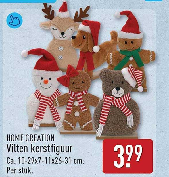 HOME CREATION Vilten kerstfiguur