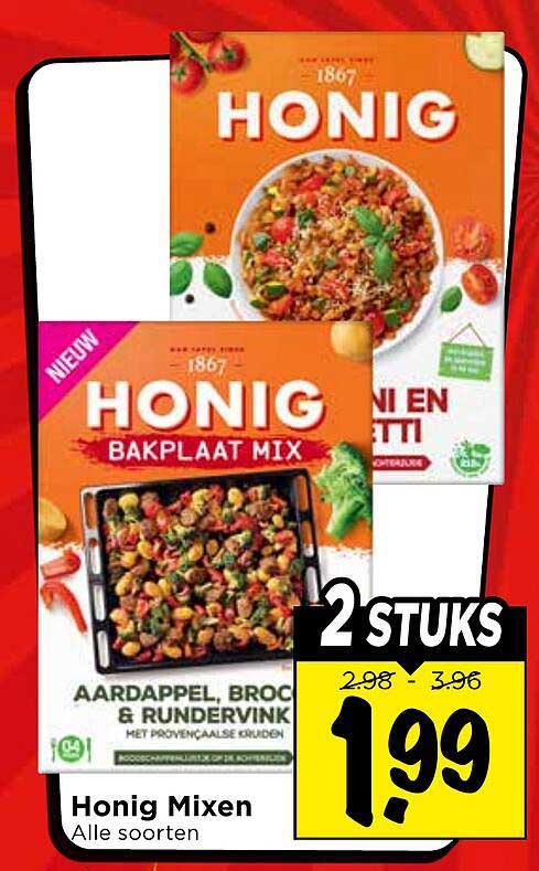 Honig Mixen Alle soorten 2 stuks