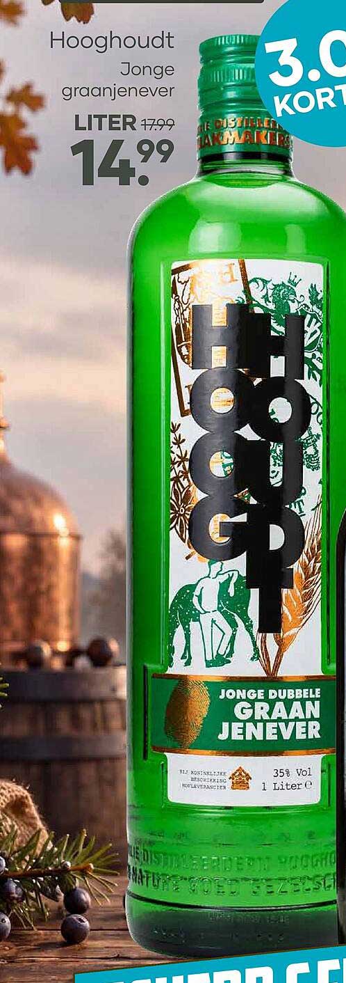 Hooghoudt Jonge graanjenever LITER 17.99 14.99