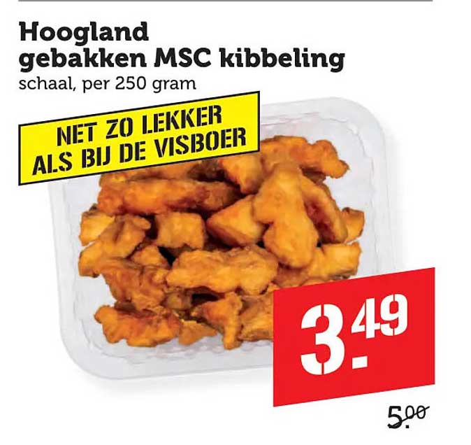 Hoogland gebakken MSC kibbeling