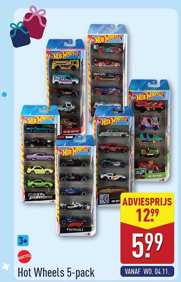 Hot Wheels 5-pack