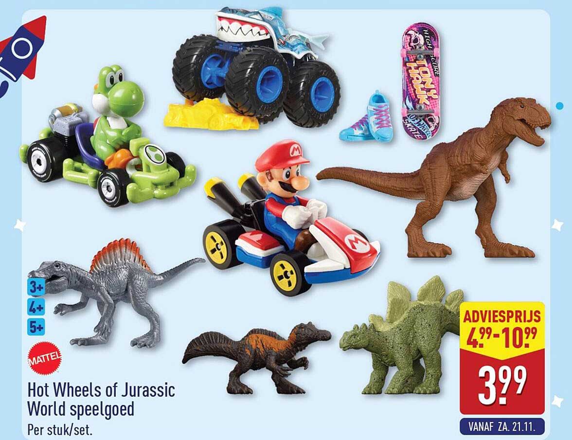 Hot Wheels of Jurassic World speelgoed