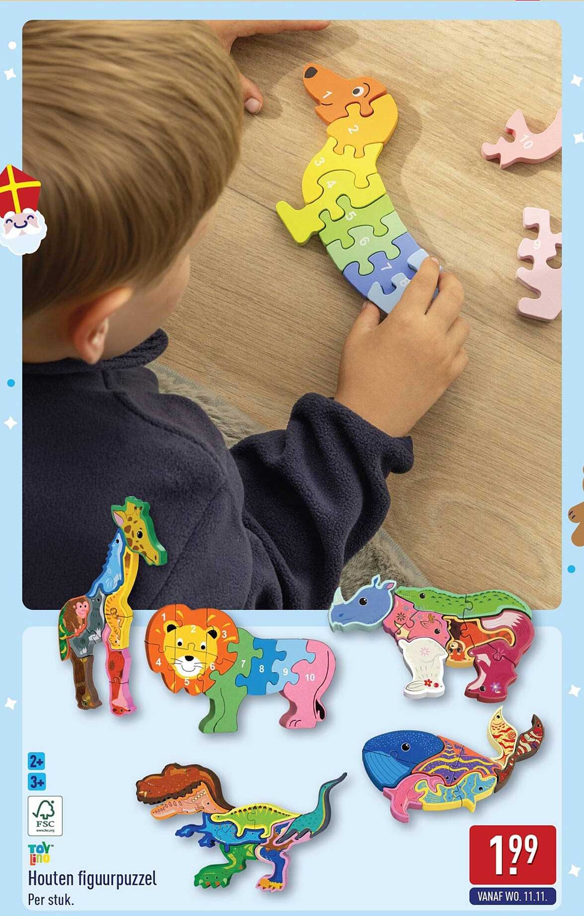 Houten figuurpuzzel