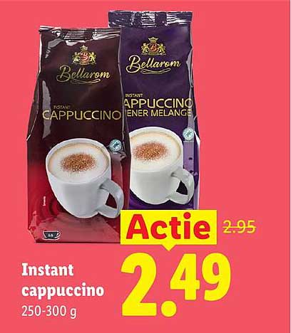 Instant cappuccino 250-300 g