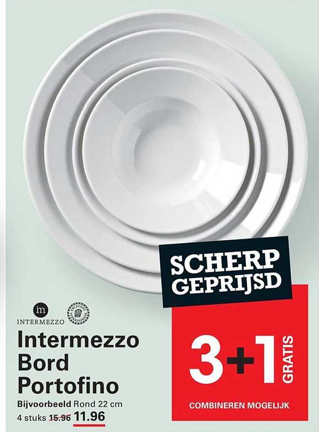 Intermezzo Bord Portofino 3+1 gratis