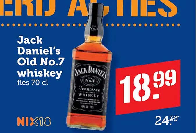 Jack Daniel’s Old No.7 whiskey fles 70 cl