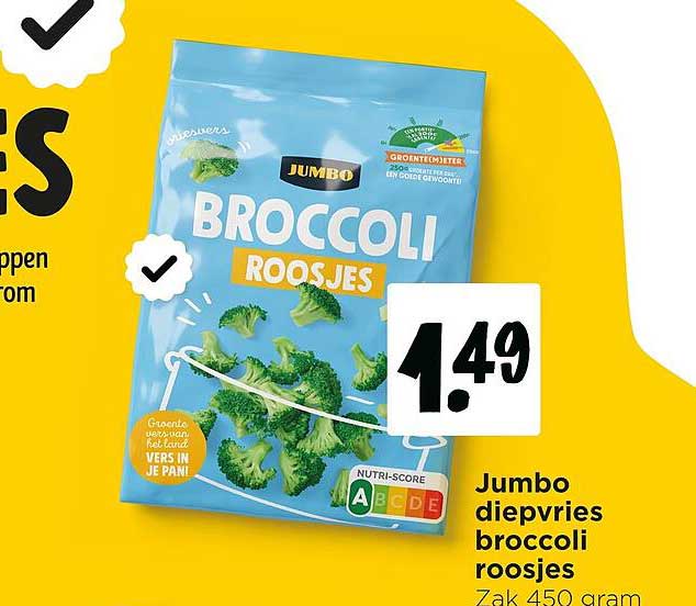 Jumbo diepvries broccoli roosjes