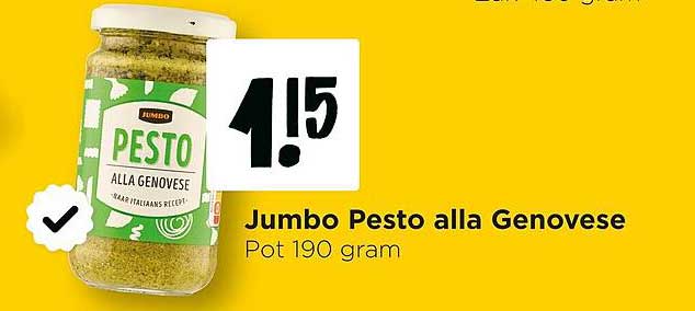 Jumbo Pesto alla Genovese Pot 190 gram
