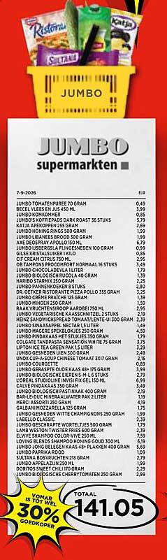 JUMBO TOMATENPUREE 70 GRAM