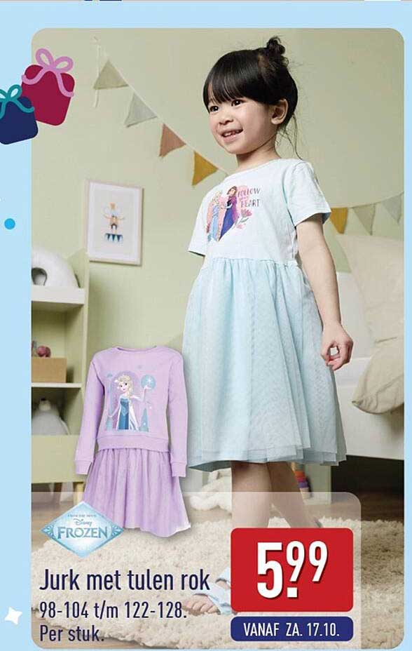 Jurk met tullen rok