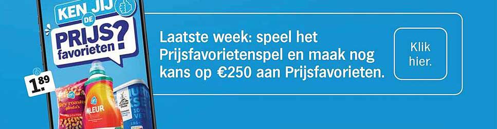 KEN JIJ DE PRIJS? favorieten