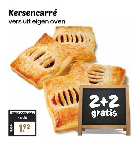 Kersencarré vers uit eigen oven 2+2 gratis