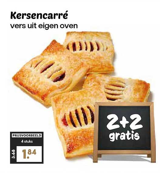 Kersencarré vers uit eigen oven 2+2 gratis