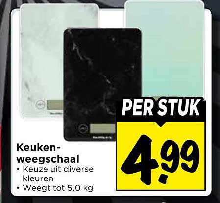 Keuken-weegschaal PER STUK