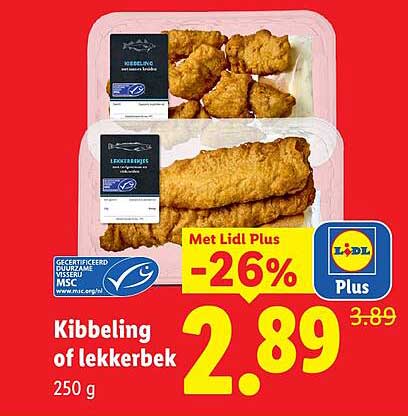 Kibbeling of lekkerbek 250 g