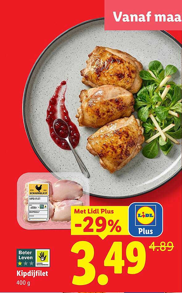 Kipdijfilet Met Lidl Plus -29%