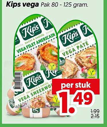 Kips vega Pak 80 - 125 gram.